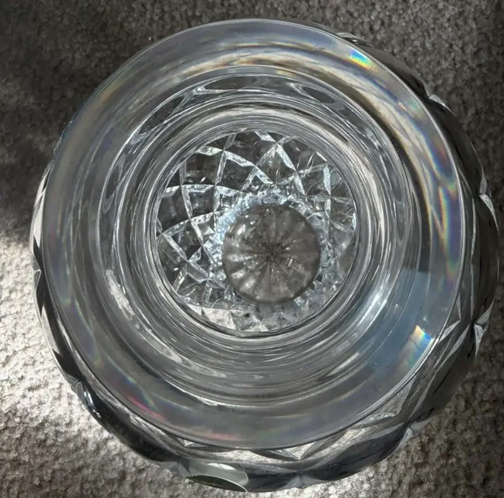 Rare Vintage WATERFORD Diamond / Vertical Cut  8